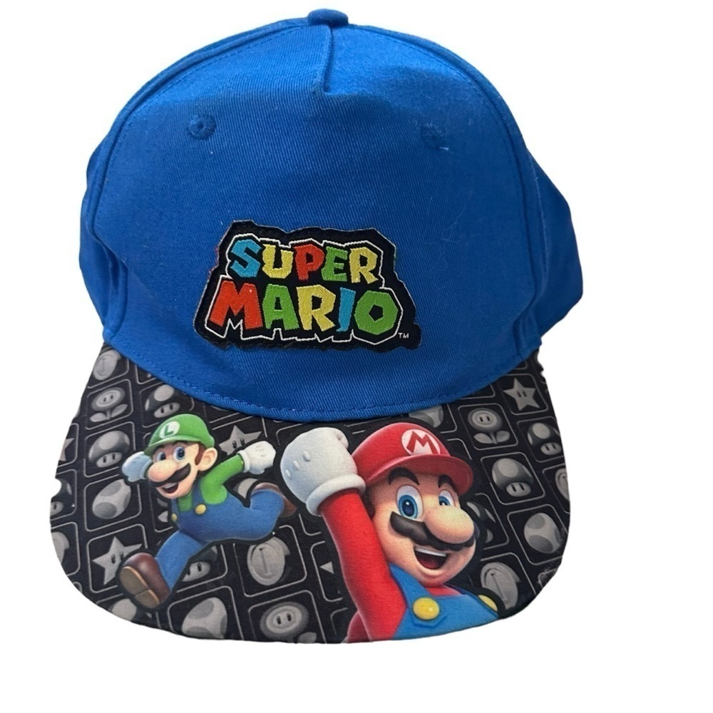 Super Mario blue adjustable hat